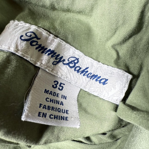 Tommy Bahama Shorts Mens 35 Green Tropical Leaf Chino Casual Resort Cruise Surf - Picture 11 of 15